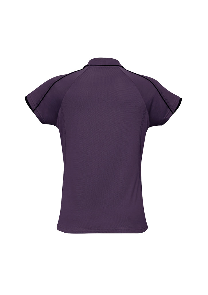 Blade Womens Short Sleeve Polo - Grape/Black