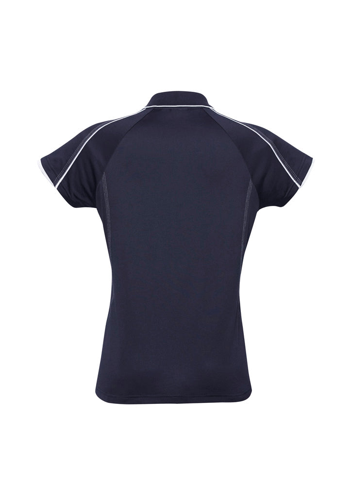 Blade Womens Short Sleeve Polo - Navy/White