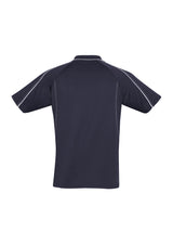 Blade Mens Short Sleeve Polo - Navy/White