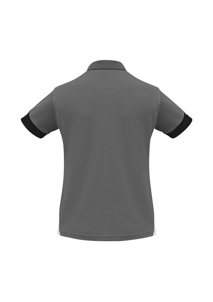 Talon Womens Short Sleeve Polo - Ash/Black