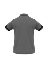 Talon Womens Short Sleeve Polo - Ash/Black