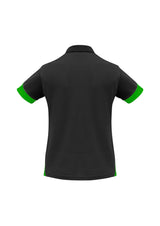Talon Womens Short Sleeve Polo - Black/Green