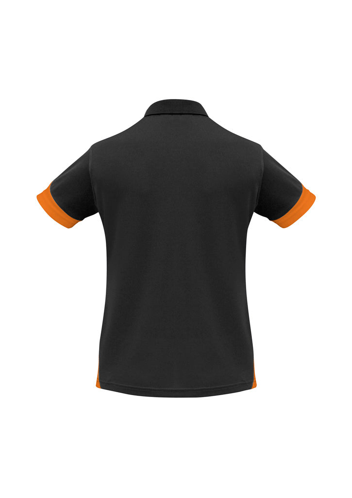 Talon Womens Short Sleeve Polo - Black/Orange