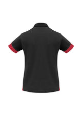 Talon Womens Short Sleeve Polo - Black/Red