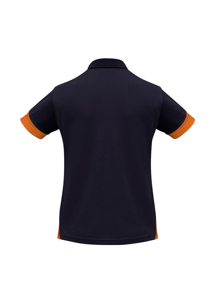 Talon Womens Short Sleeve Polo - Navy/Orange