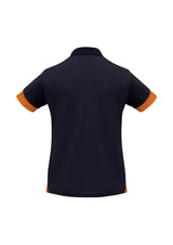 Talon Womens Short Sleeve Polo - Navy/Orange