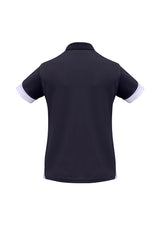 Talon Womens Short Sleeve Polo - Navy/White