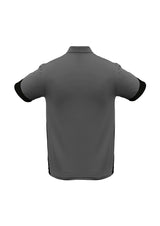 Talon Mens Short Sleeve Polo - Ash/Black