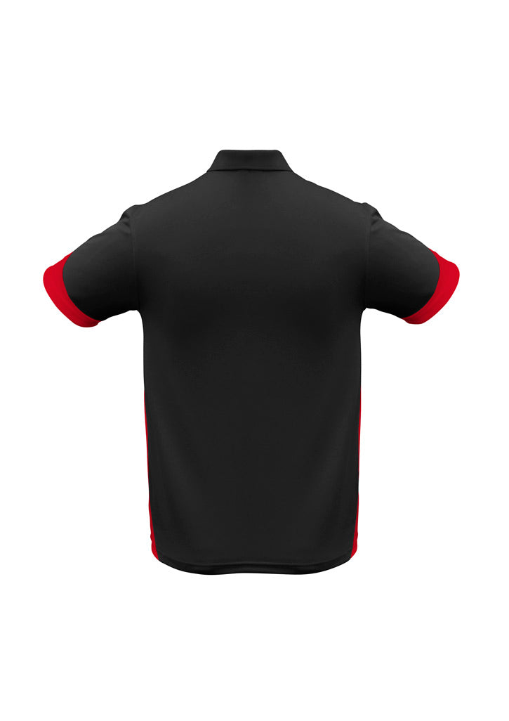 Talon Mens Short Sleeve Polo - Black/Red