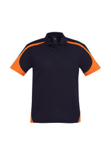 Talon Mens Short Sleeve Polo - Navy/Orange