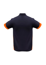 Talon Mens Short Sleeve Polo - Navy/Orange