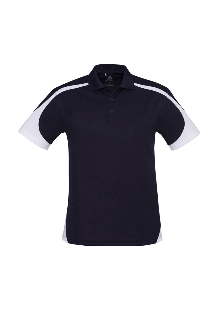 Talon Mens Short Sleeve Polo - Navy/White