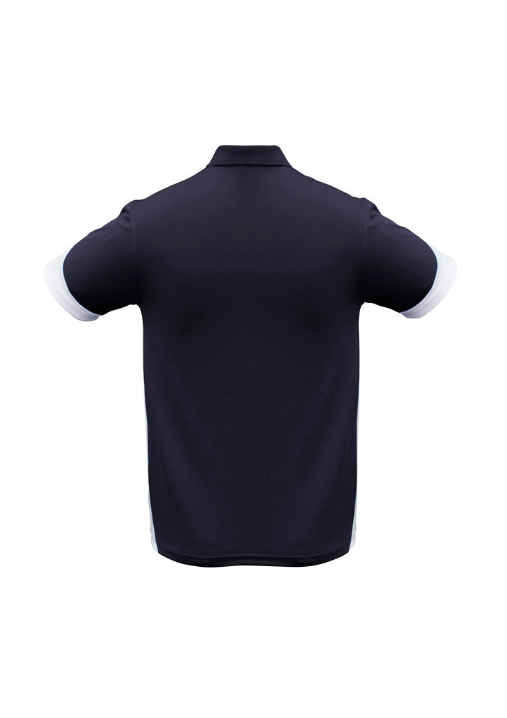Talon Mens Short Sleeve Polo - Navy/White