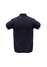 Talon Mens Short Sleeve Polo - Navy/White