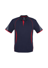 Razor Kids Short Sleeve Polo - Navy/Red