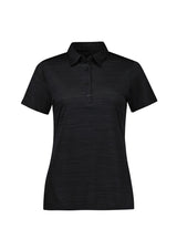 Orbit Womens Short Sleeve Polo - Black