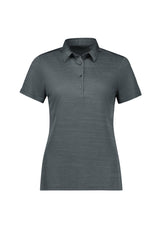 Orbit Womens Short Sleeve Polo - Dark Grey Carbon