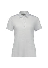 Orbit Womens Short Sleeve Polo - Silver