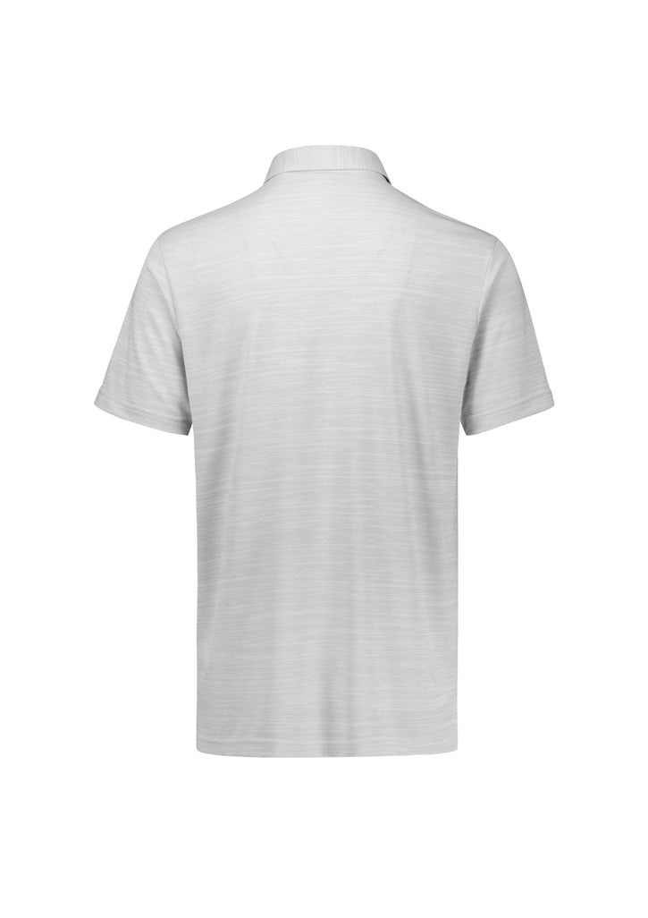 Orbit Mens Short Sleeve Polo - Silver