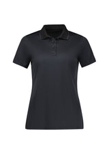 Echo Womens Short Sleeve Polo - Black Graphite