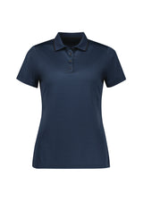 Echo Womens Short Sleeve Polo - Carbon Blue