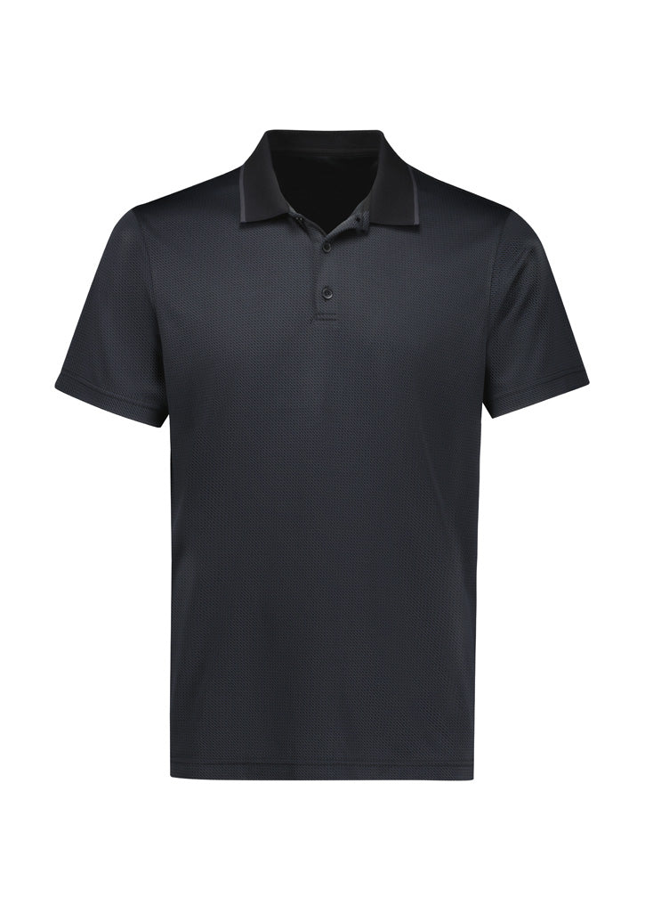 Echo Mens Short Sleeve Polo - Black Graphite