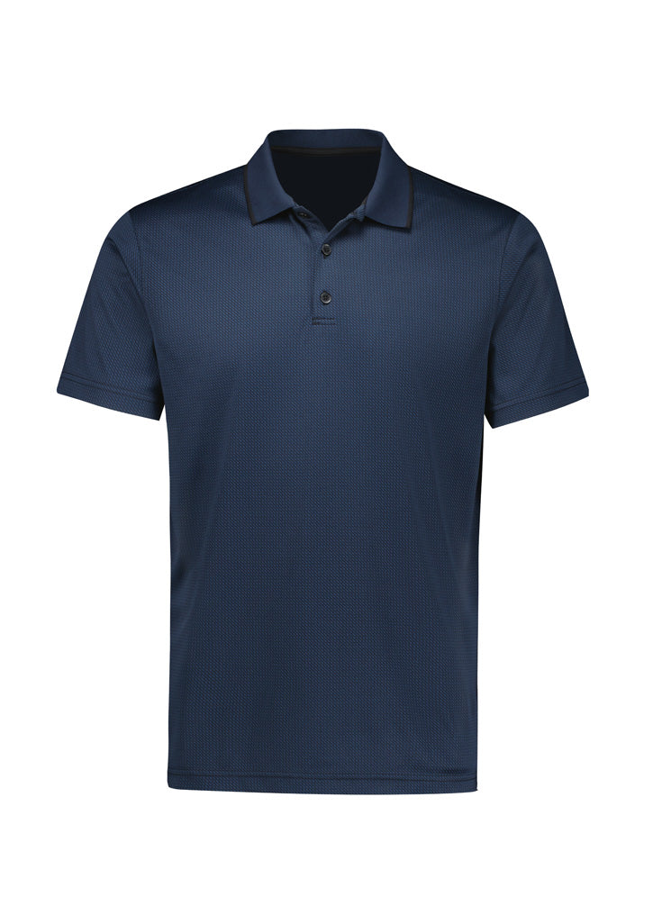 Echo Mens Short Sleeve Polo - Carbon Blue