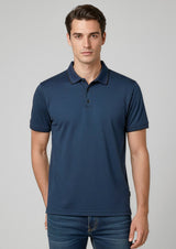 Echo Mens Short Sleeve Polo - Black Graphite