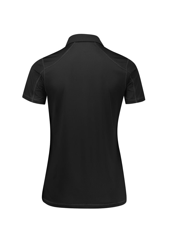 Dart Womens Short Sleeve Polo - Black/Black