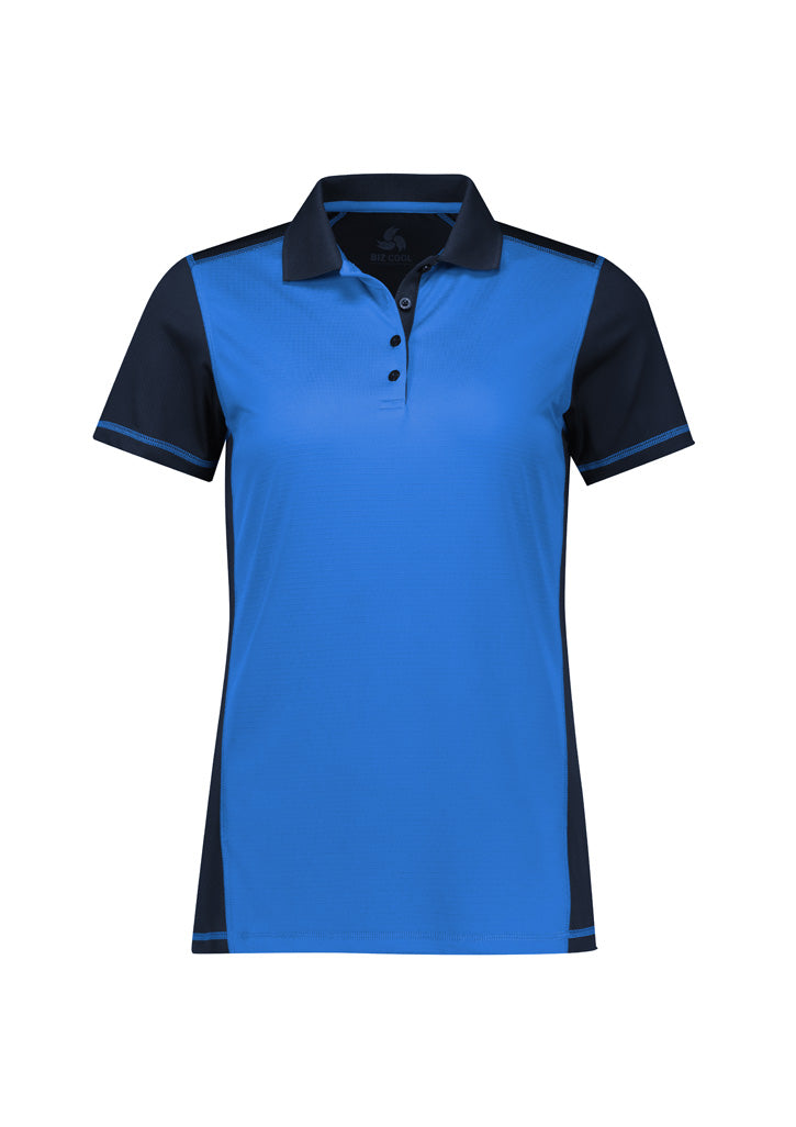 Dart Womens Short Sleeve Polo - Navy/Royal
