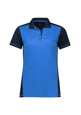Dart Womens Short Sleeve Polo - Navy/Royal
