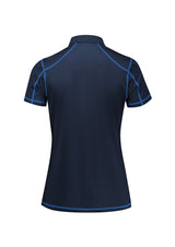 Dart Womens Short Sleeve Polo - Navy/Royal