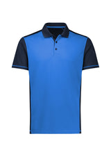 Dart Mens Short Sleeve Polo - Navy/Royal