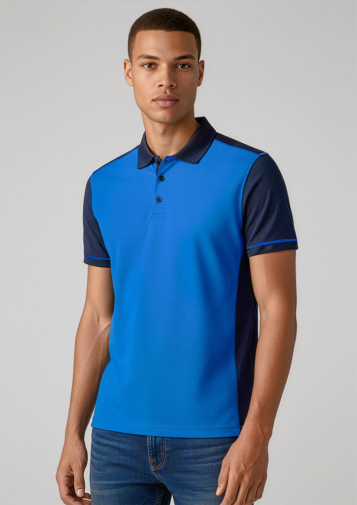 Dart Mens Short Sleeve Polo - Navy/Navy