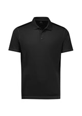 Dart Mens Short Sleeve Polo - Black/Black