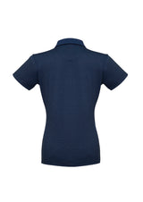 Shadow Womens Short Sleeve Polo - Carbon Blue