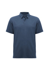 Lotus Mens Short Sleeve Polo - Mineral Blue