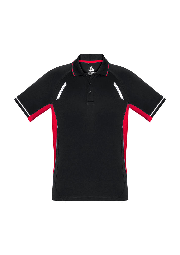 Renegade Kids Short Sleeve Polo - Black/Red/Silver