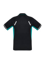 Renegade Kids Short Sleeve Polo - Black/Teal/Silver