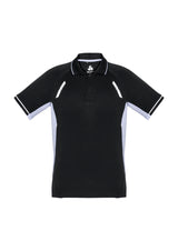 Renegade Kids Short Sleeve Polo - Black/White/Silver