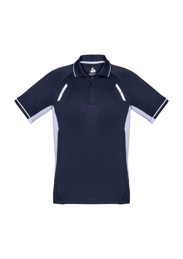 Renegade Kids Short Sleeve Polo - Navy/White/Silver