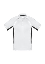 Renegade Kids Short Sleeve Polo - White/Black/Silver