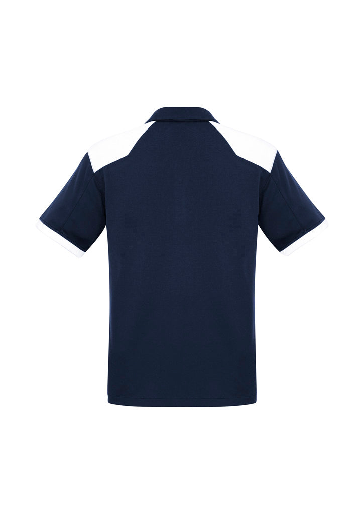 Rival Mens Short Sleeve Polo - Navy/White