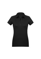 Profile Womens Short Sleeve Polo - Black