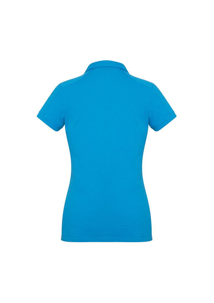 Profile Womens Short Sleeve Polo - Cyan