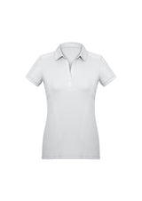 Profile Womens Short Sleeve Polo - White