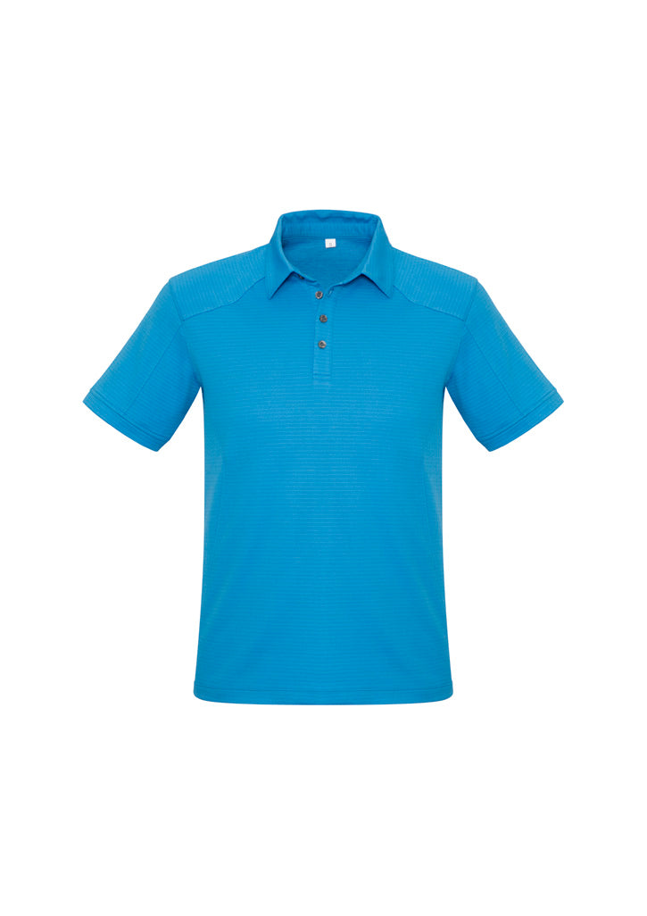 Profile Mens Short Sleeve Polo - Cyan