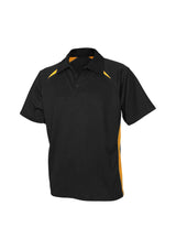 Splice Mens Short Sleeve Polo - Black/Gold
