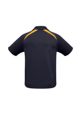 Splice Mens Short Sleeve Polo - Navy/Gold