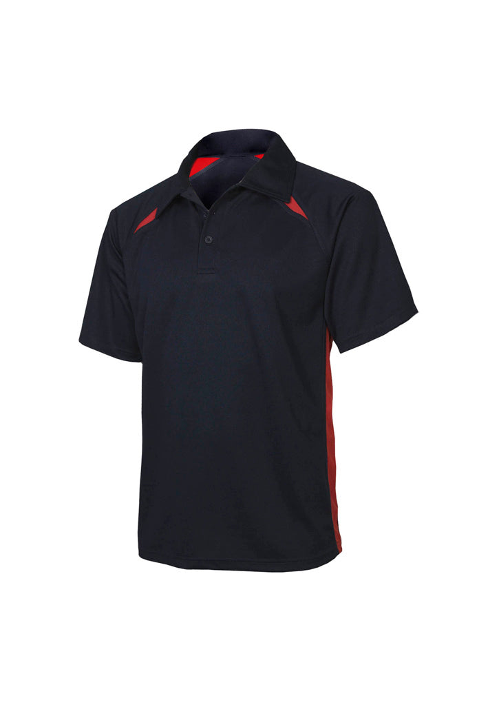 Splice Mens Short Sleeve Polo - Navy/Red